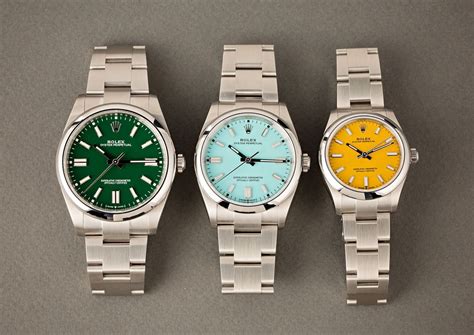 rolex op color|rolex oyster color variations.